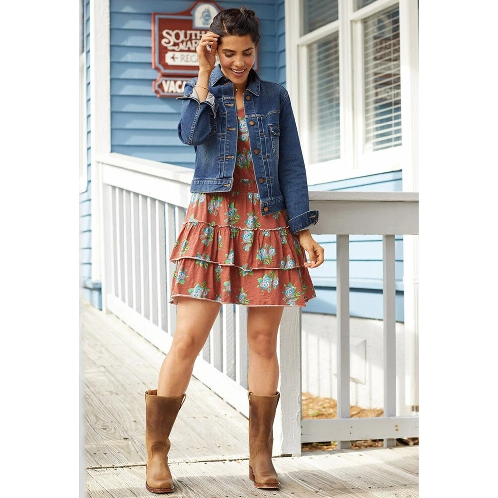 Matilda Jane‎ Floral Ruffle Mini Dress Cottagecore Western Resortwear Size S